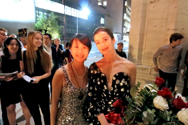 Aurélie Dupont at the stage door of David Koch Theater, after "Jewels" 50th anniversary at Lincoln Center - Balletomanehk.com